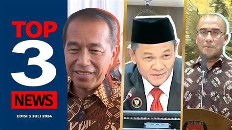 TOP 3 NEWS DKPP Pecat Ketua KPU Hasyim AsyAri Respons Pemecatan