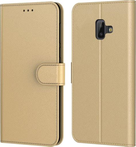 Étui en cuir portefeuille pour Samsung Galaxy J6 Plus 2018 avec