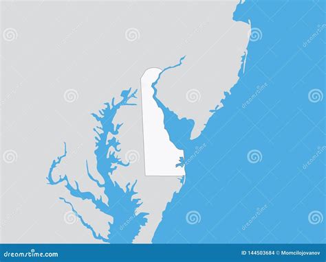 3d Political Map Of Delaware Royalty Free Stock Photo Cartoondealer