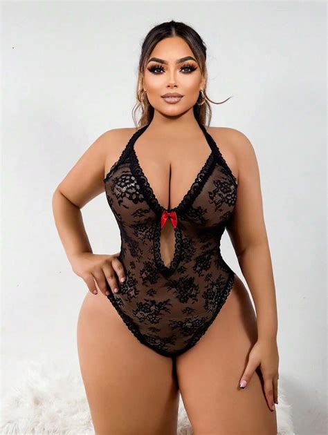 Classic Sexy Plus Size Sexy Lace Bodysuit Lingerie Shein Usa