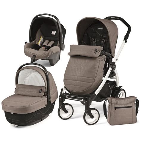 Trio Book Peg Perego Bloom Beige Chassis Bp Blanc Noir Cdiscount