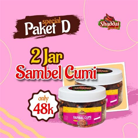 Jual Sambal Cumi 2 Botol Shopee Indonesia