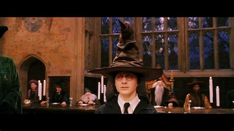 Harry Potter Geting Sorted Into Gryffindor By Sorting Hat Youtube