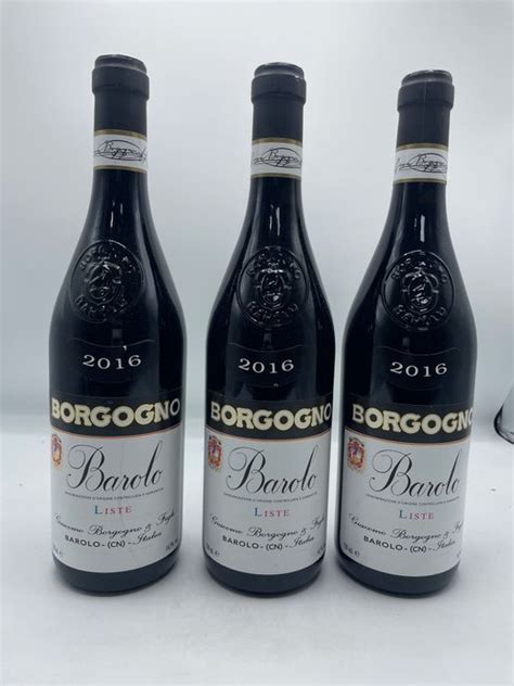 2016 Giacomo Borgogno Liste Barolo DOCG 3 Bottles Catawiki