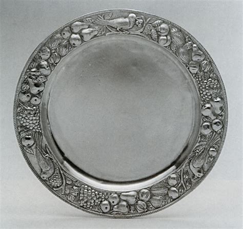 Pewter Plate Italian Handmade Pewter Tableware Authentic