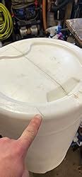 Amazon BayTec 15 Gallon White Plastic Barrel Great As A Water