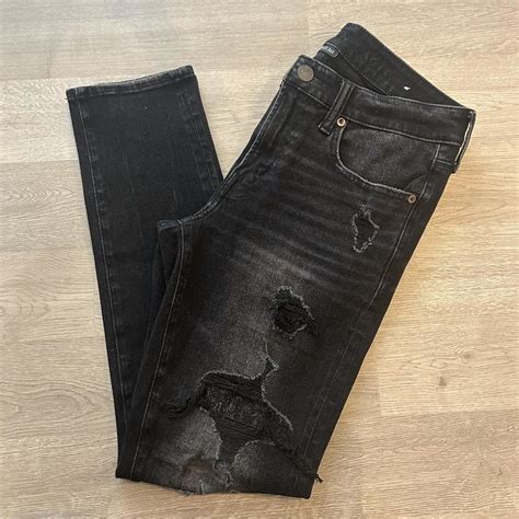 American Eagle Outfitters Mens Black Jeans Depop