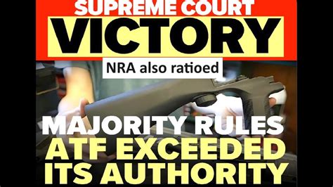 Bump Stocks Legal Supreme Court Rules 6 3 Nra Ratioed Youtube