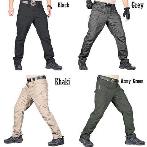 Buy Mens Multi Pocket Military Pants Tactical Trousers Cargo Pants Breathable Work Pants At