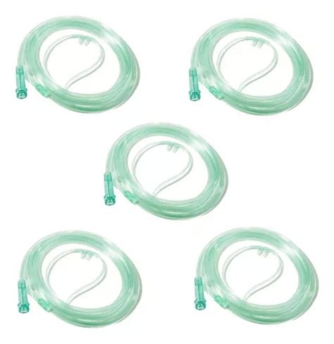 Kit 5 Cateter Nasal Oxigênio Canula De O2 Adulto Silicone MercadoLivre