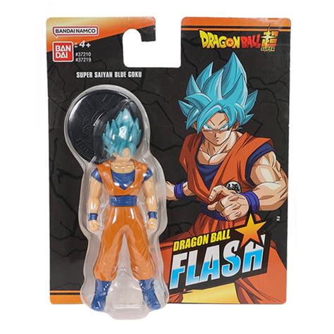 Figura Goku Super Saiyan Blue Dragon Ball Flash Series Bandai