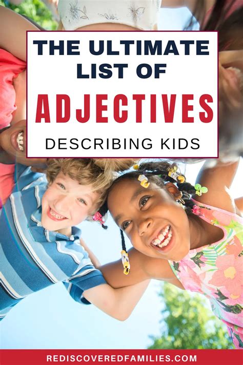 List Of Adjectives For Kids