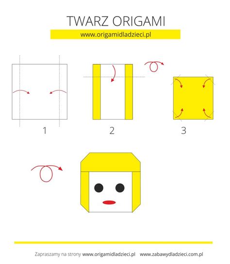 Dziewczynka Origami Instrukcja Origami Dla Dzieci