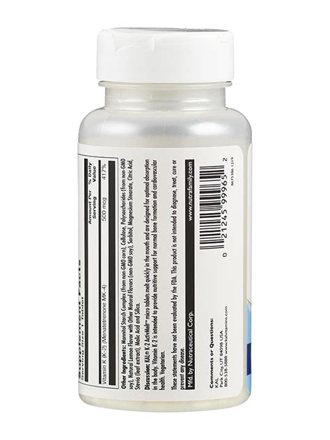 Vitamin K Mcg Activmelt At Cenaverde B V