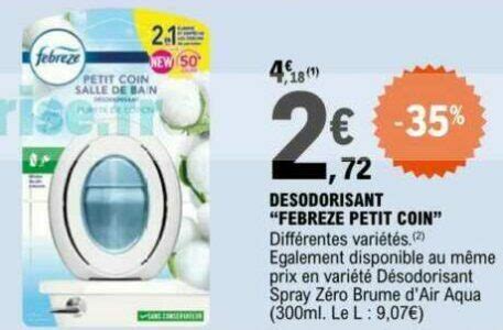 Anti Crise Fr D Sodorisant Petit Coin Febreze Chez Leclerc