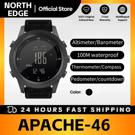 Jual North Edge Apache Men Digital Watch Outdoor Sports Running