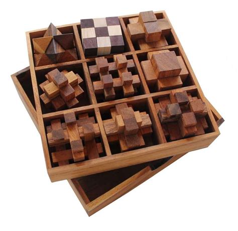 Coffret luxe de 9 casse têtes JBD Jeux en bois