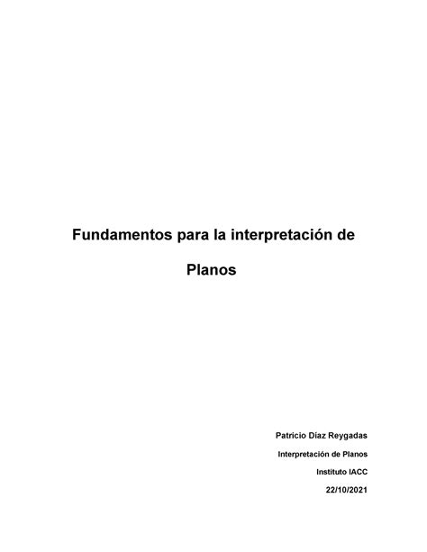 Control Semana 6 Fundamentos Para La Interpretación De Planos