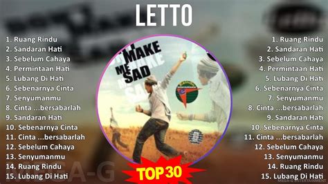 L E T T O MIX 30 Lagu Hits Terbaik YouTube