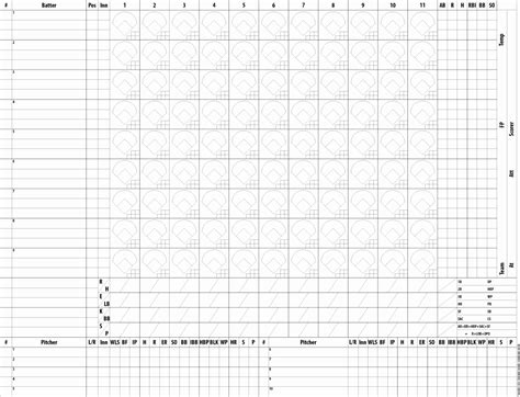 30 Baseball Score Sheet Template Example Document Template