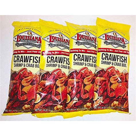 Louisiana Fish Fry Crawfish Crab Shrimp Boil 1lb 4pk 782298936222