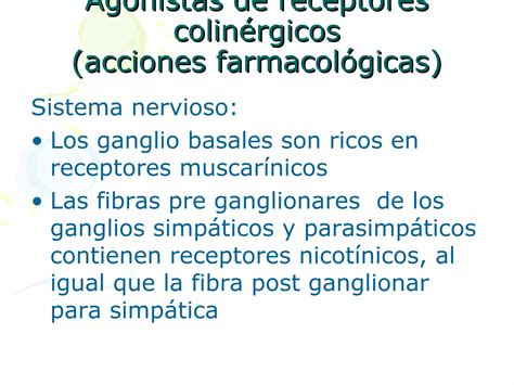 Agonistas Y Antagonistas Colin Rgicos Ppt