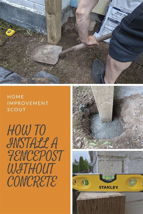 How To Install A Fence Post Without Concrete Save Time And Money Home