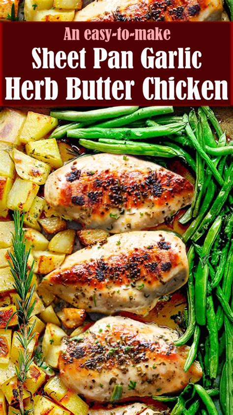 Sheet Pan Garlic Herb Butter Chicken Reserveamana