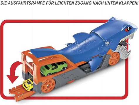 EKSKLUZYWNY TRANSPORTER HOT WHEELS CIĘŻARÓWKA REKIN SHARK MEGA AUTKO ERLI pl