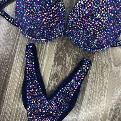 Competition Bikini Set Rhinestone Fitness NPC IFBB Etsy
