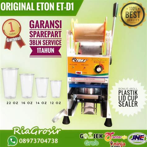 Jual Cup Sealer Eton Et D Gelas Oz Shopee Indonesia