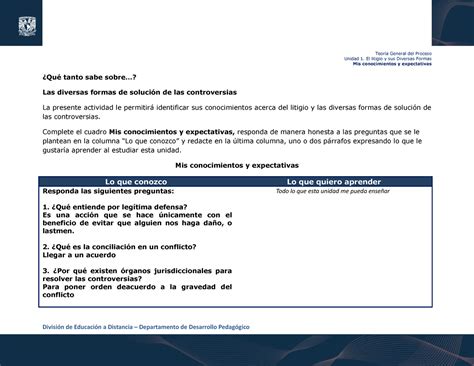 Hernandeza a1u1 tgp TAREA Teoría General del Proceso Unidad 1 El