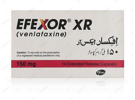 Buy Efexor Tab 150MG XR | Medicine Store Home Delivery — DVAGO — DVAGO®