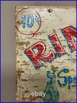 Vintage Antique Circus Carnival Ring Toss Sign Great Graphics Antique