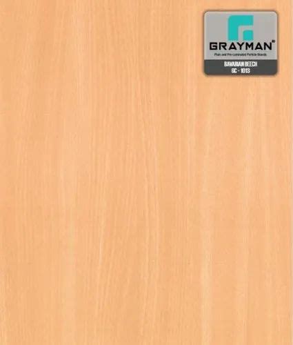 Grayman Bavarian Beech GC 1013 Pre Laminated Particle Board Thickness