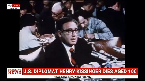 Former United States Secretary Of State Henry Kissinger Dies Aged 100 At Home In Connecticut