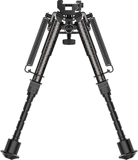 CVLIFE Rifle Bipod, Carbon Fiber Bipod for Rifle with Picatinny Adapter 6-9 Inches Bipod