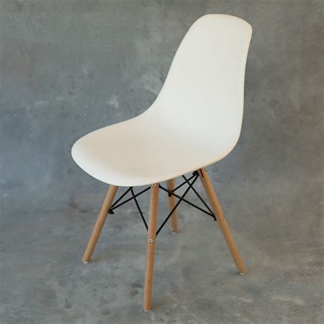 Garden Life Silla F901000 Eames Blanca Patas De Madera