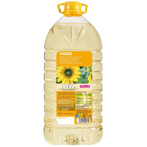 Precio Hoy En Eroski De Aceite De Girasol Eroski Garrafa Litros