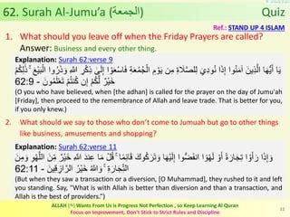 Al Quran Chapter 62 Surah Al Jumuah The Congregation PPT