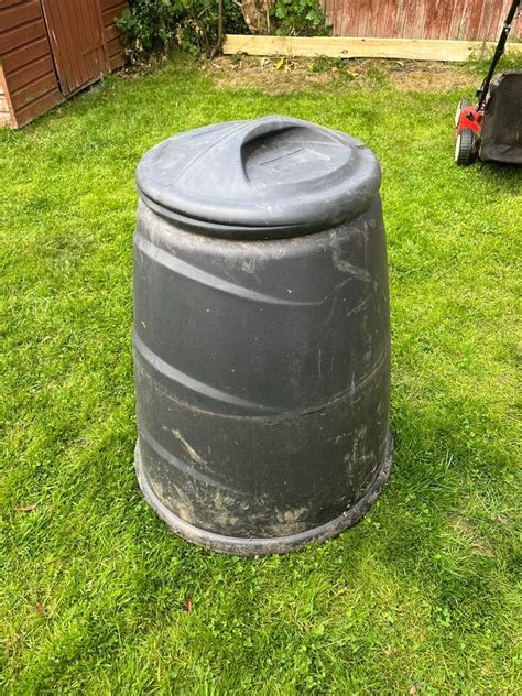 Compost Bin With Lid And Bottom Access Hatch 220l Ebay