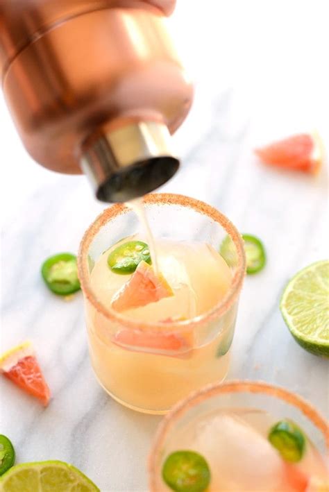 Grapefruit Margarita Recipe W A Spicy Kick Fit Foodie Finds