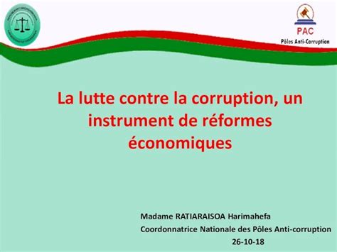 Pdf La Lutte Contre La Corruption Un Instrument De R Formes