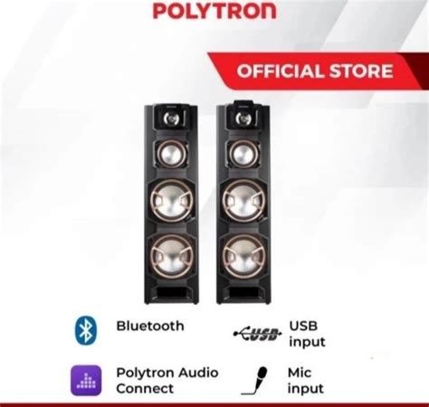 Speaker Aktif Polytron Pas 8e28 Pas8e28 Bluetooth Active Xbr 8 In