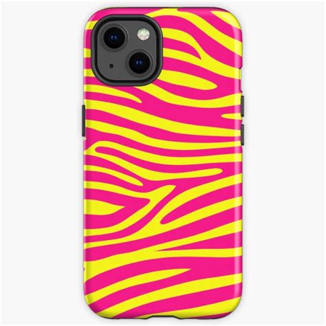 Pink And Yellow Zebra Print Iphone Case For Sale By Ayoub14 Iphone Cases Zebra Print