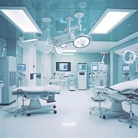 Premium Photo Equipment And Medical Devices In Modern Operating Room