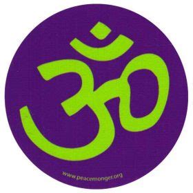 Om Symbol Small Bumper Sticker Decal Peace Resource Project