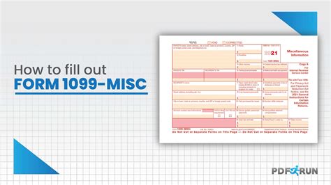 How To Fill Out A Form 1099 Miscellaneous Online Pdfrun Youtube