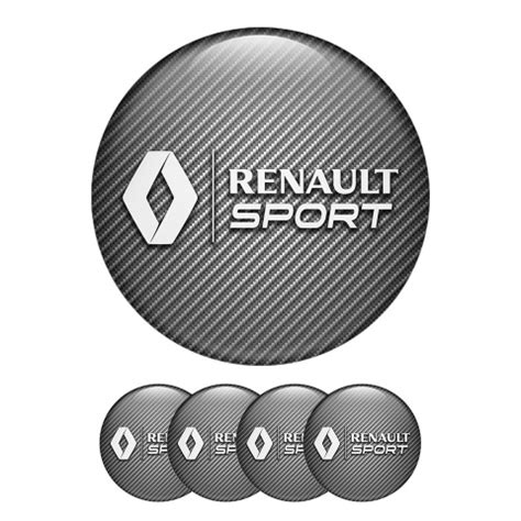 Renault Domed Stickers Wheel Center Cap Badge Sport Edition Wheel