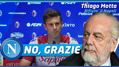 Conferenza Thiago MOTTA Pre Bologna Napoli Lungo STOP Per